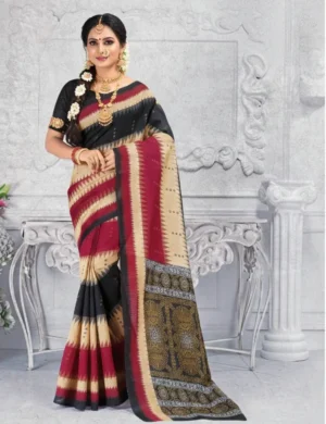 Womaniya-1209-00427 Print Saree