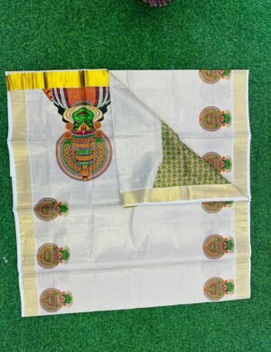 Kadhakali tissue saree